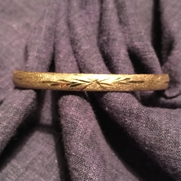 Jewelry Vintage 1k Gold Bangle Bracelet Poshmark
